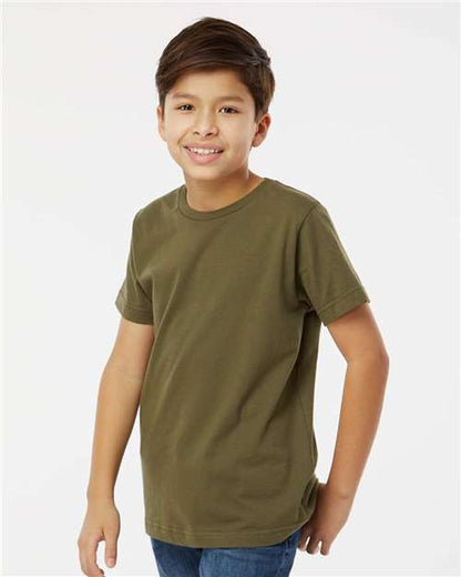 LAT Youth Fine Jersey Tee 6101 Military Green