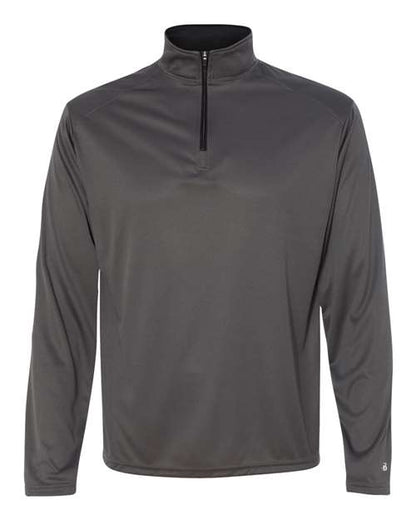 Badger B-Core Quarter-Zip Pullover 4102 Graphite/ Black