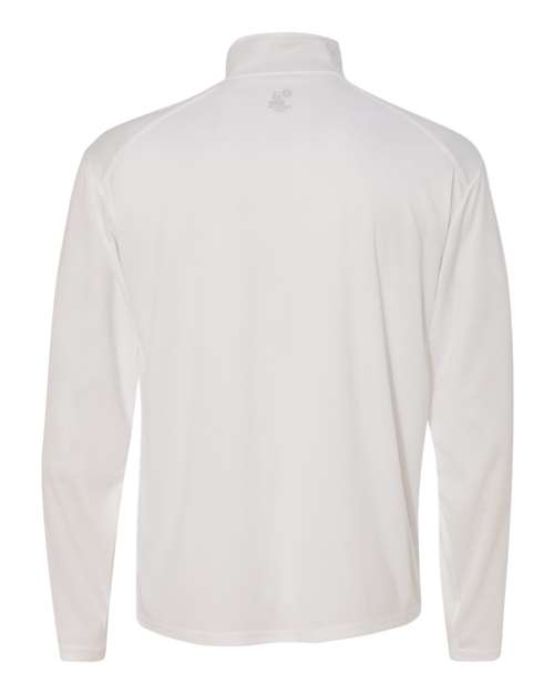 Badger B-Core Quarter-Zip Pullover 4102 White/ Graphite