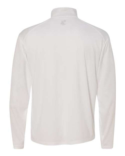 Badger B-Core Quarter-Zip Pullover 4102 White/ Graphite