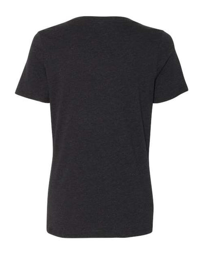 BELLA + CANVAS Women's Relaxed Heather CVC V-Neck Tee 6405CVC Custom Embroidered Business Logo