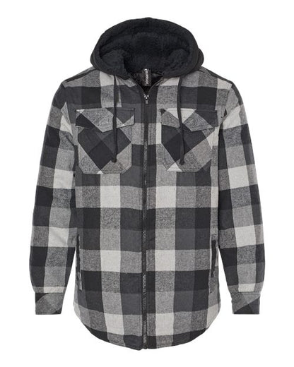 Burnside Quilted Flannel Hooded Jacket 8620