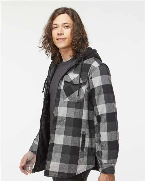 Burnside Quilted Flannel Hooded Jacket 8620