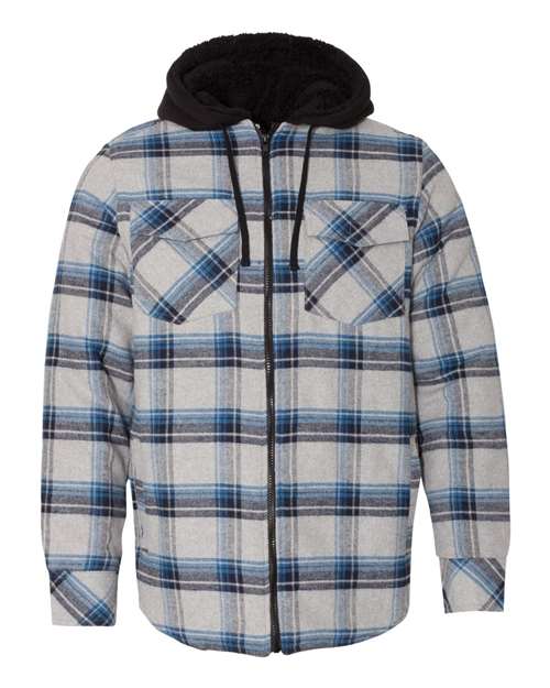Burnside Quilted Flannel Hooded Jacket 8620