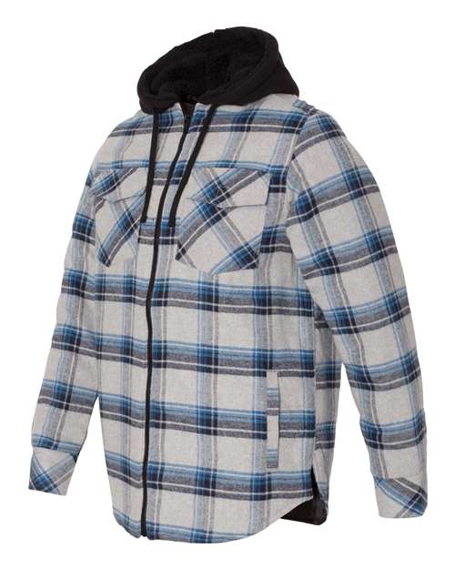 Burnside Quilted Flannel Hooded Jacket 8620