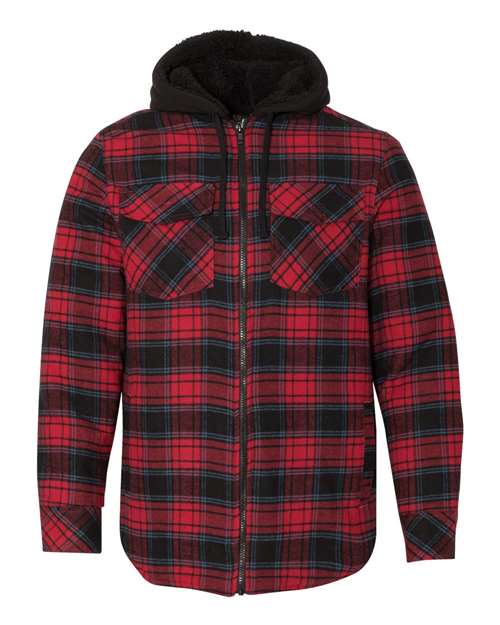 Burnside Quilted Flannel Hooded Jacket 8620
