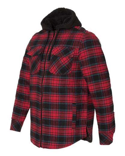 Burnside Quilted Flannel Hooded Jacket 8620