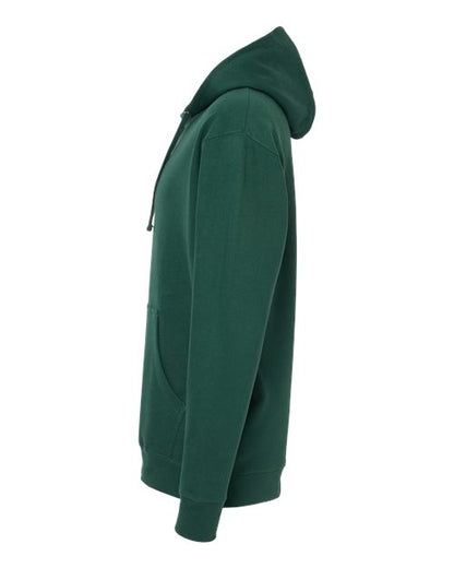 Independent Trading Co. Midweight Hooded Sweatshirt SS4500 Forest Green Custom Embroidered Business Logo