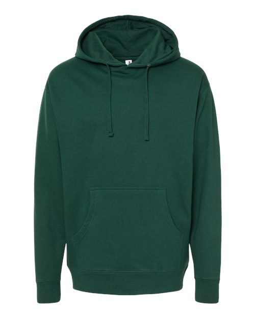 Independent Trading Co. Midweight Hooded Sweatshirt SS4500 Forest Green Custom Embroidered Business Logo