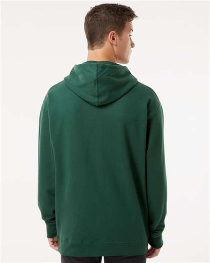 Independent Trading Co. Midweight Hooded Sweatshirt SS4500 Forest Green Custom Embroidered Business Logo