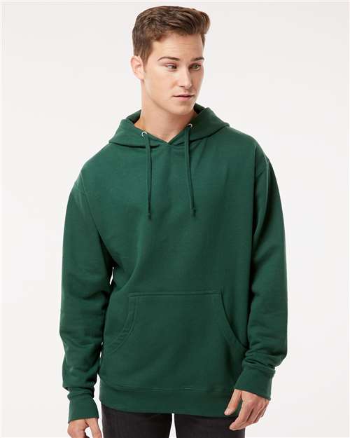 Custom Embroidered  Independent Trading Co. Midweight Hooded Sweatshirt SS4500 Forest Green