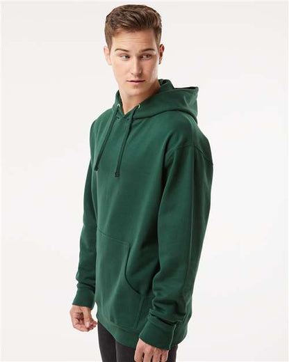 Independent Trading Co. Midweight Hooded Sweatshirt SS4500 Forest Green Custom Embroidered Business Logo