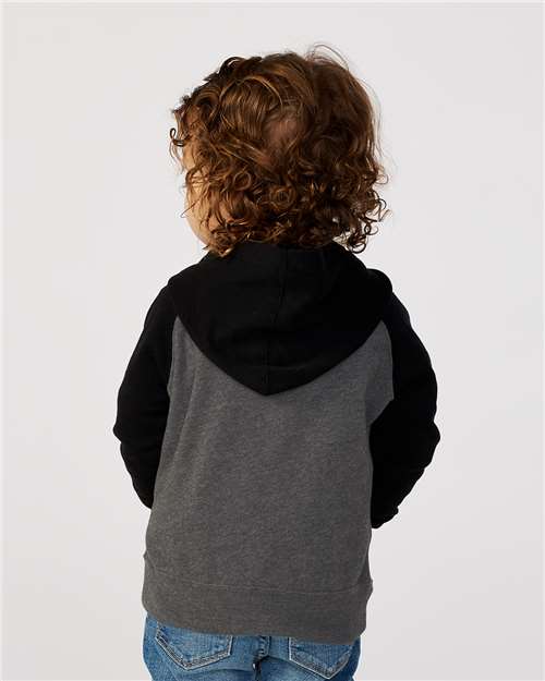 Independent Trading Co. Toddler Special Blend Hooded Raglan Sweatshirt PRM10TSB Custom Embroidered Business Logo