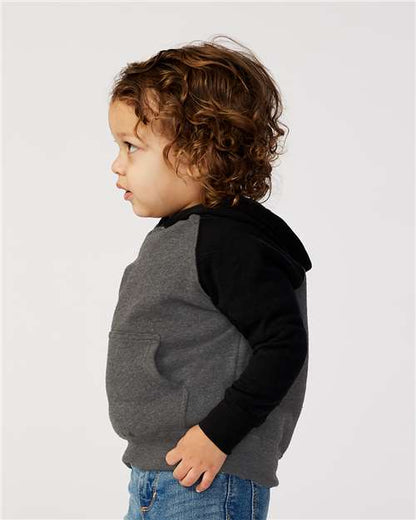 Independent Trading Co. Toddler Special Blend Hooded Raglan Sweatshirt PRM10TSB Custom Embroidered Business Logo