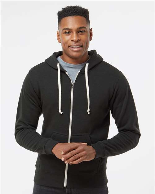 Custom Embroidered  J. America Triblend Full-Zip Hooded Sweatshirt 8872  