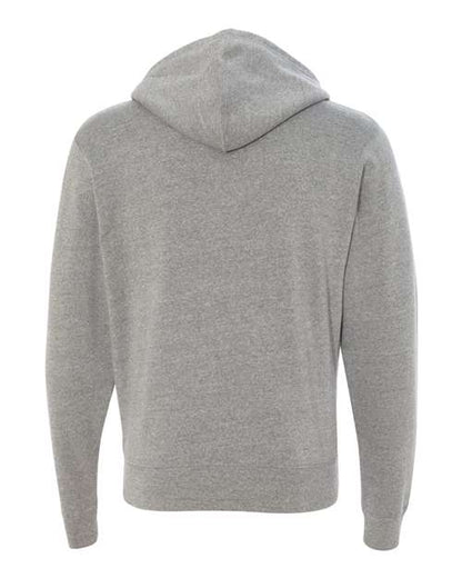 J. America Triblend Full-Zip Hooded Sweatshirt 8872