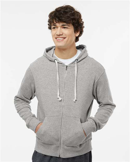 Custom Embroidered  J. America Triblend Full-Zip Hooded Sweatshirt 8872  