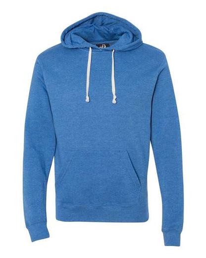 J. America Triblend Fleece Hooded Sweatshirt 8871 Cool Royal Triblend