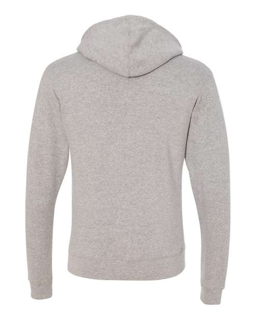 J. America Triblend Fleece Hooded Sweatshirt 8871 Grey Triblend