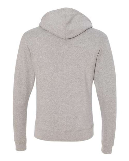 J. America Triblend Fleece Hooded Sweatshirt 8871 Grey Triblend