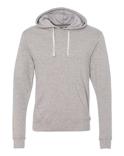 J. America Triblend Fleece Hooded Sweatshirt 8871 Grey Triblend