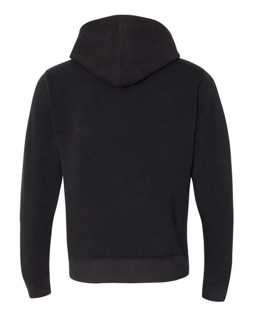 J. America Triblend Fleece Hooded Sweatshirt 8871 Black Solid
