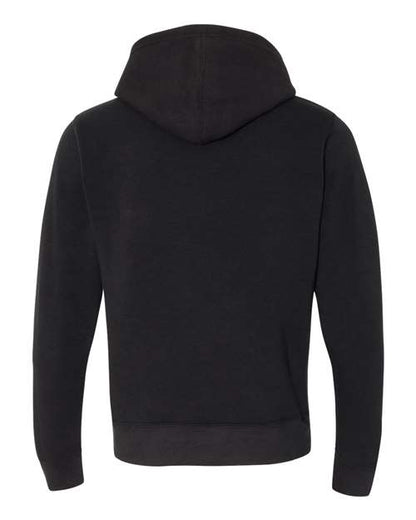 J. America Triblend Fleece Hooded Sweatshirt 8871 Black Solid