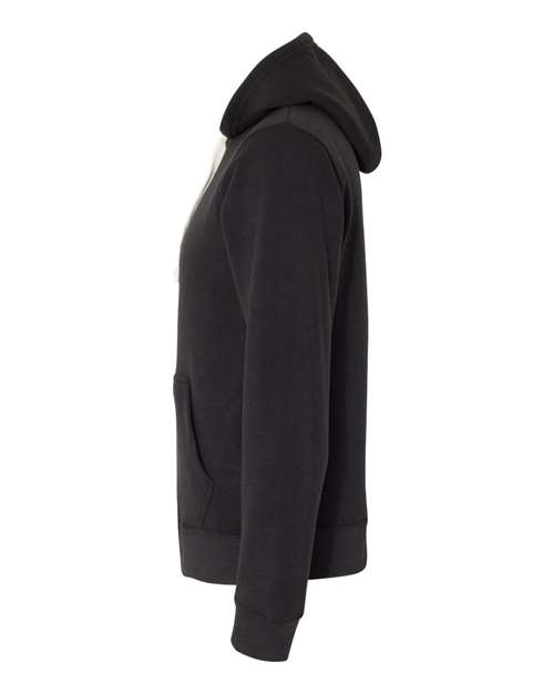 J. America Triblend Fleece Hooded Sweatshirt 8871 Black Solid