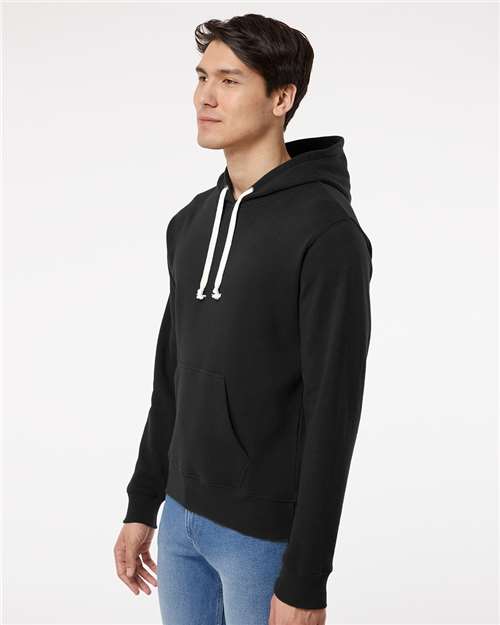 J. America Triblend Fleece Hooded Sweatshirt 8871 Black Solid
