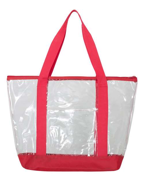 Liberty Bags Clear Boat Tote 7009 Custom Embroidered Business Logo