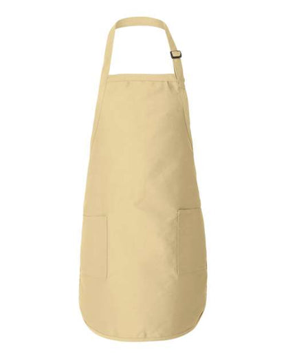 Q-Tees Full-Length Apron with Pockets Q4350 Custom Embroidered Business Logo