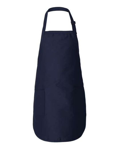 Q-Tees Full-Length Apron with Pockets Q4350 Custom Embroidered Business Logo
