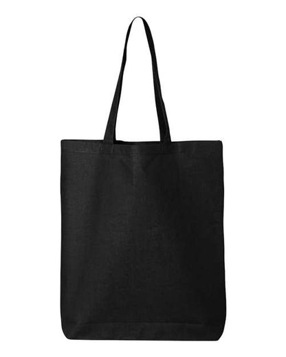 Q-Tees 12L Economical Tote QTBG Custom Embroidered Business Logo