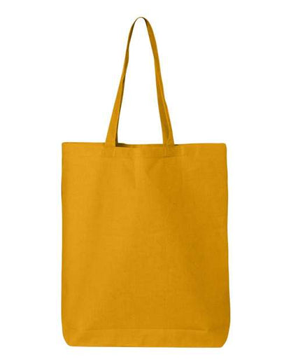 Q-Tees 12L Economical Tote QTBG Custom Embroidered Business Logo