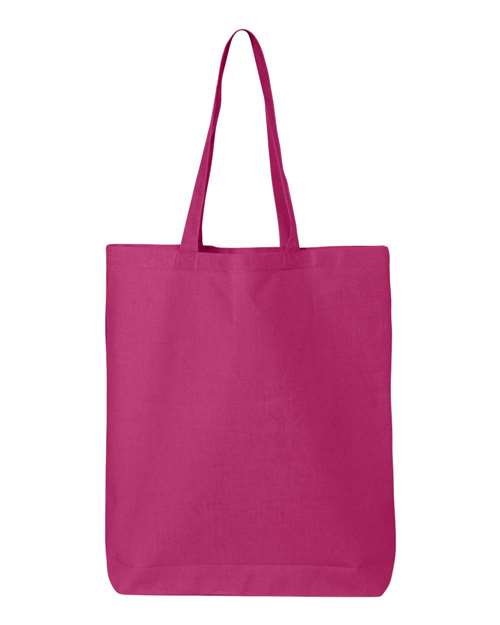 Q-Tees 12L Economical Tote QTBG Custom Embroidered Business Logo