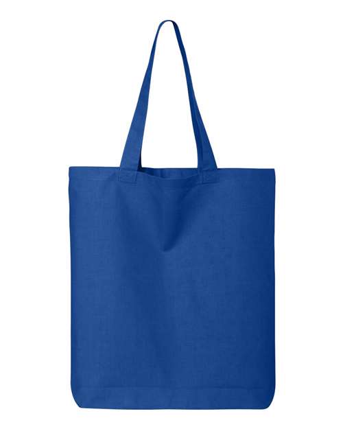 Q-Tees 12L Economical Tote QTBG Custom Embroidered Business Logo