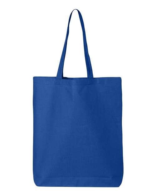 Q-Tees 12L Economical Tote QTBG Custom Embroidered Business Logo