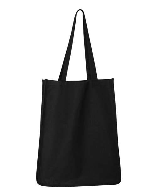 Q-Tees 27L Jumbo Shopping Bag Q125400 Custom Embroidered Business Logo