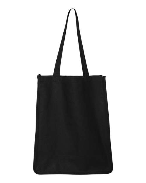 Q-Tees 27L Jumbo Shopping Bag Q125400 Custom Embroidered Business Logo