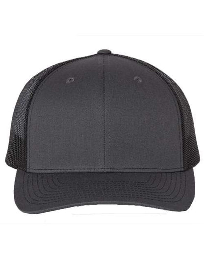 Richardson Snapback Trucker Cap 112 Carmel/ Black Custom Embroidered Business Logo