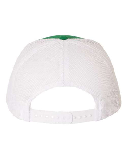 Richardson Snapback Trucker Cap 112 Kelly/ White Custom Embroidered Business Logo