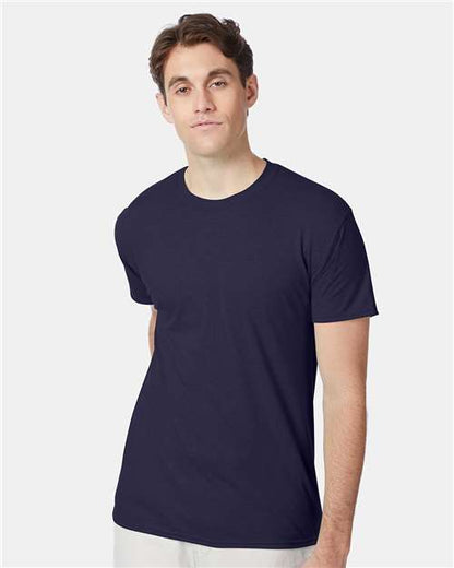 Custom Embroidered  Hanes Perfect-T Triblend T-Shirt 42TB Navy Triblend