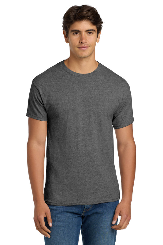 Hanes - EcoSmart 50/50 Cotton/Poly T-Shirt.  5170 Oxford Gray