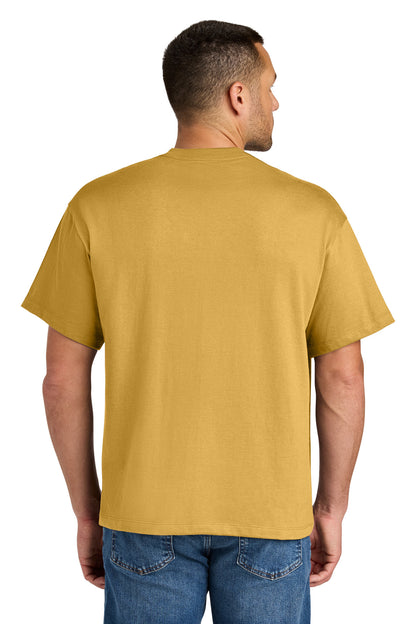 Custom Embroidered Hanes Beefy-T Retro Street Tee 5180R,Royal Gold