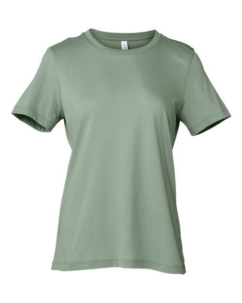 BELLA + CANVAS Women’s Relaxed Jersey Tee 6400 Custom Embroidered Business Logo
