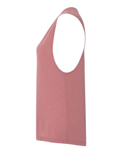 BELLA + CANVAS Women's Flowy Scoop Muscle Tank 8803 Mauve