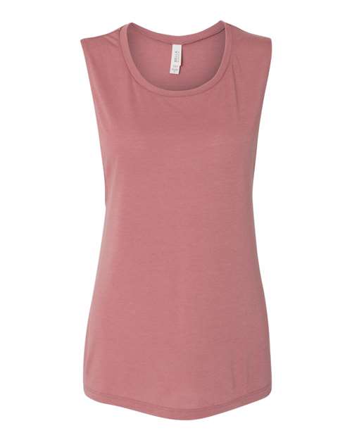 BELLA + CANVAS Women's Flowy Scoop Muscle Tank 8803 Mauve
