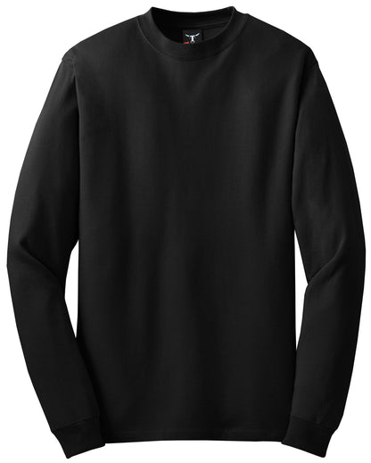 Hanes Beefy-T -  100% Cotton Long Sleeve T-Shirt.  5186