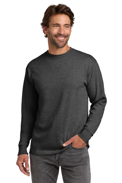 Hanes Beefy-T -  100% Cotton Long Sleeve T-Shirt.  5186