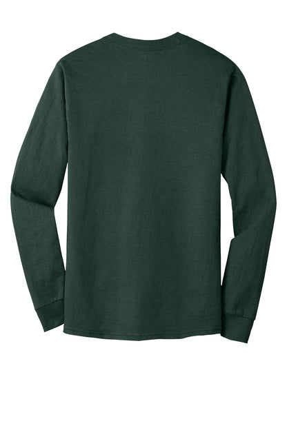 Hanes Beefy-T -  100% Cotton Long Sleeve T-Shirt.  5186